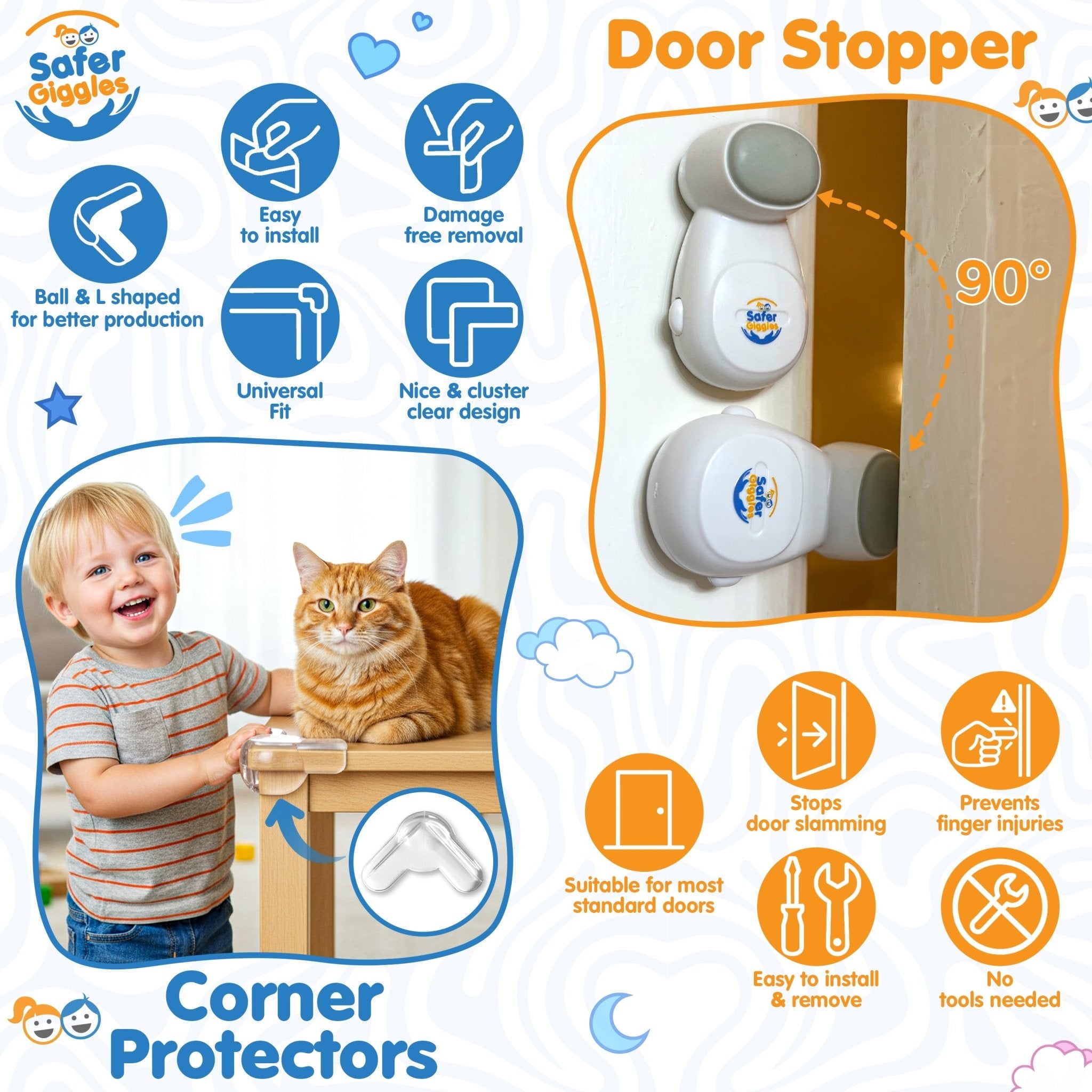 7-in-1 Baby Proofing Kit | Complete 33-Piece Child Safety Set - SAFER GIGGLES