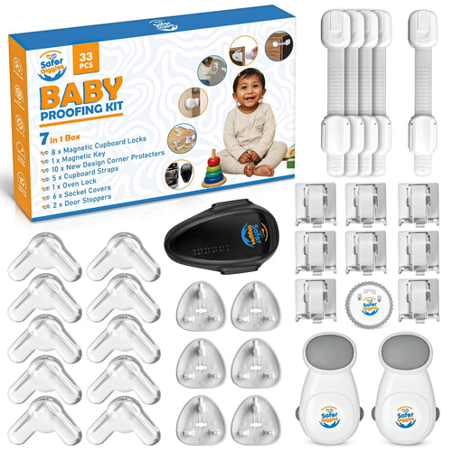 7-in-1 Baby Proofing Kit | Complete 33-Piece Child Safety Set - SAFER GIGGLES