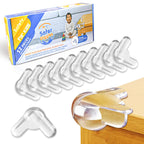 Baby Corner Protectors – Clear Silicone Edge Guards, 12 Pack - SAFER GIGGLES