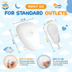 Baby Safety Socket Covers – Childproof Plug Protectors, 10 Pack - SAFER GIGGLES