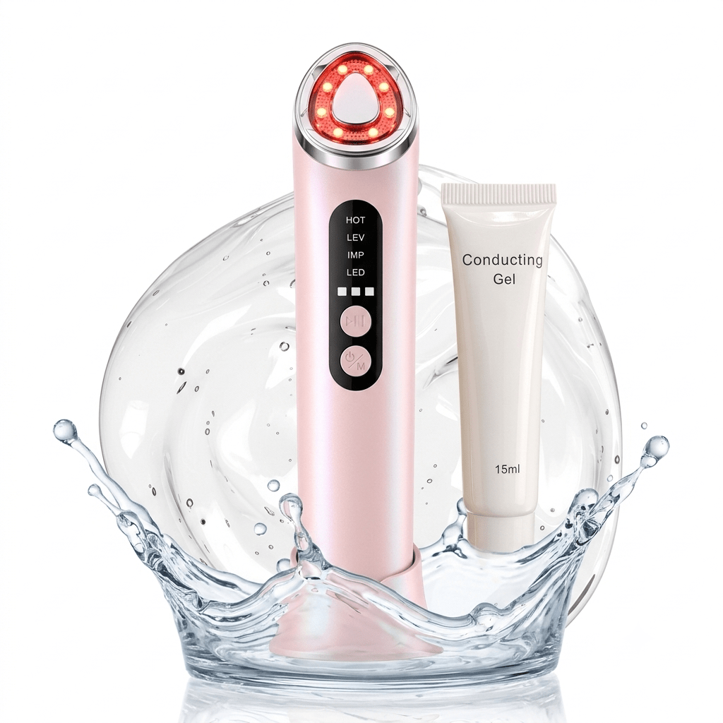 LED Face & Neck Beauty Massager – 7 Colour Light Therapy, Microcurrent, Heat & Vibration - SAFER GIGGLES