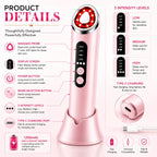 LED Face & Neck Beauty Massager – 7 Colour Light Therapy, Microcurrent, Heat & Vibration - SAFER GIGGLES