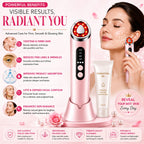LED Face & Neck Beauty Massager – 7 Colour Light Therapy, Microcurrent, Heat & Vibration - SAFER GIGGLES