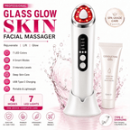 LED Face & Neck Massager – 7-Colour Light Therapy, EMS & Heat - SAFER GIGGLES