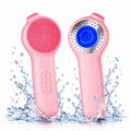 LED Facial Cleansing Brush with Warming Massage – Pink - SAFER GIGGLES