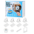 Magnetic Cupboard Locks for Baby Safety – 4 Pack with Key - SAFER GIGGLES