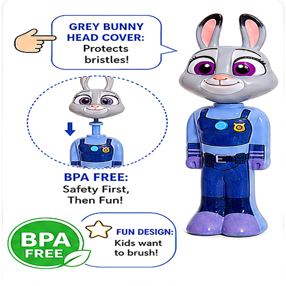 Soft Kids Toothbrush – Cute Bunny Design - SAFER GIGGLES