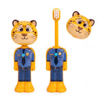 Soft Kids Toothbrush – Yellow Leopard Design - SAFER GIGGLES