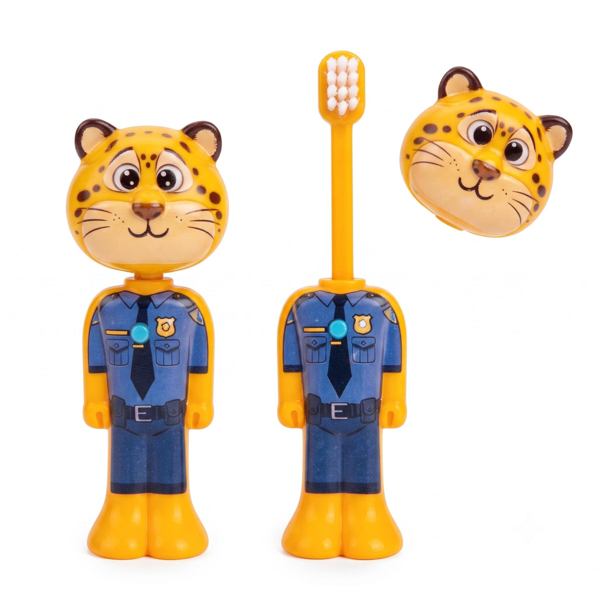 Soft Kids Toothbrush – Yellow Leopard Design - SAFER GIGGLES