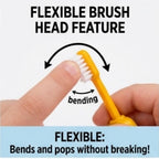 Soft Kids Toothbrush – Yellow Leopard Design - SAFER GIGGLES